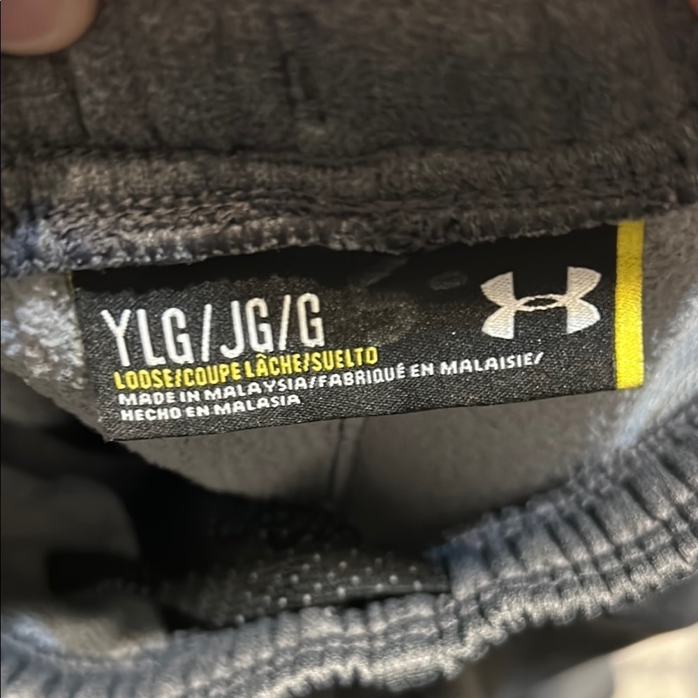 Kids Gray Under Armour jogging Pants Size Youth Large - Picture 2 of 8